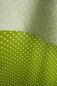 Preview: Baumwolle beschichtet Wachstuch Limegrün mit weißen Punkten